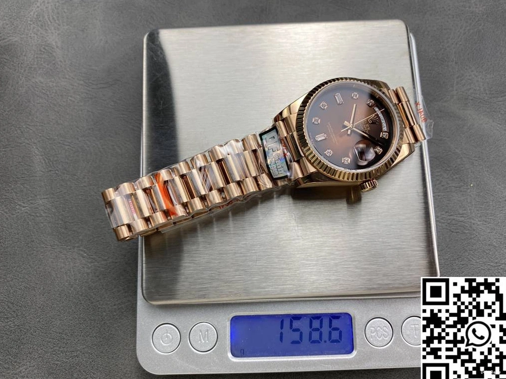 Factory Rolex Chocalate v5 Steel M128235-0037 QF Day Dial 36mm Tungsten Date 0419